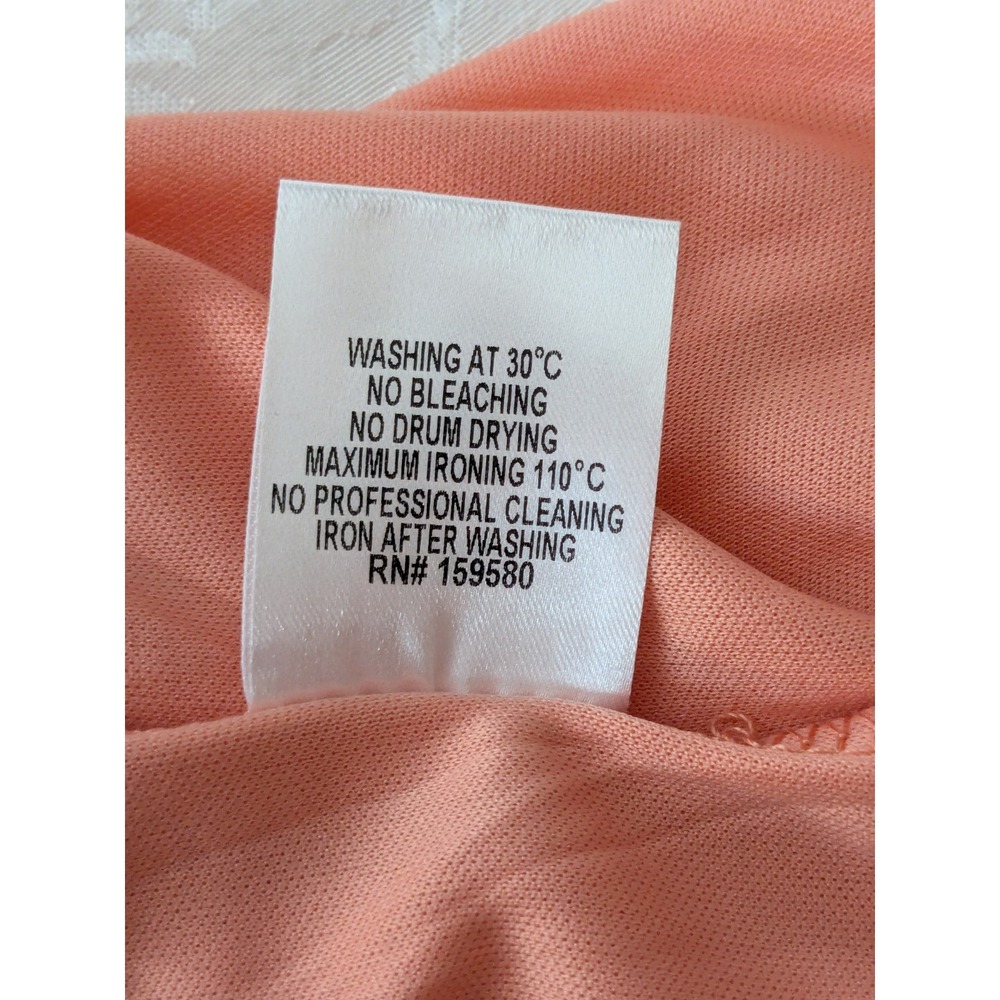 Pink Lily by Natalie Kennedy Tiered Peach Floral Midi Dress Plus Size 3XL - Picture 13 of 15